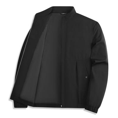 Jaqueta masculina casual de negócios com gola alta corta-vento masculina jaqueta de trabalho