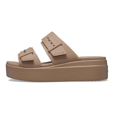 Simple One-Strap Sandals Women Footwear Khaki 207431-2Q9