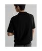 8seconds Fine Touch Cotton Collar Neck Short Sleeve Knit Black