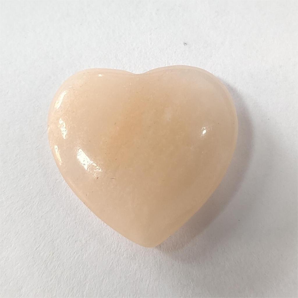 Heart-Shaped Natural Crystal Gemstone Pendant (20mm)