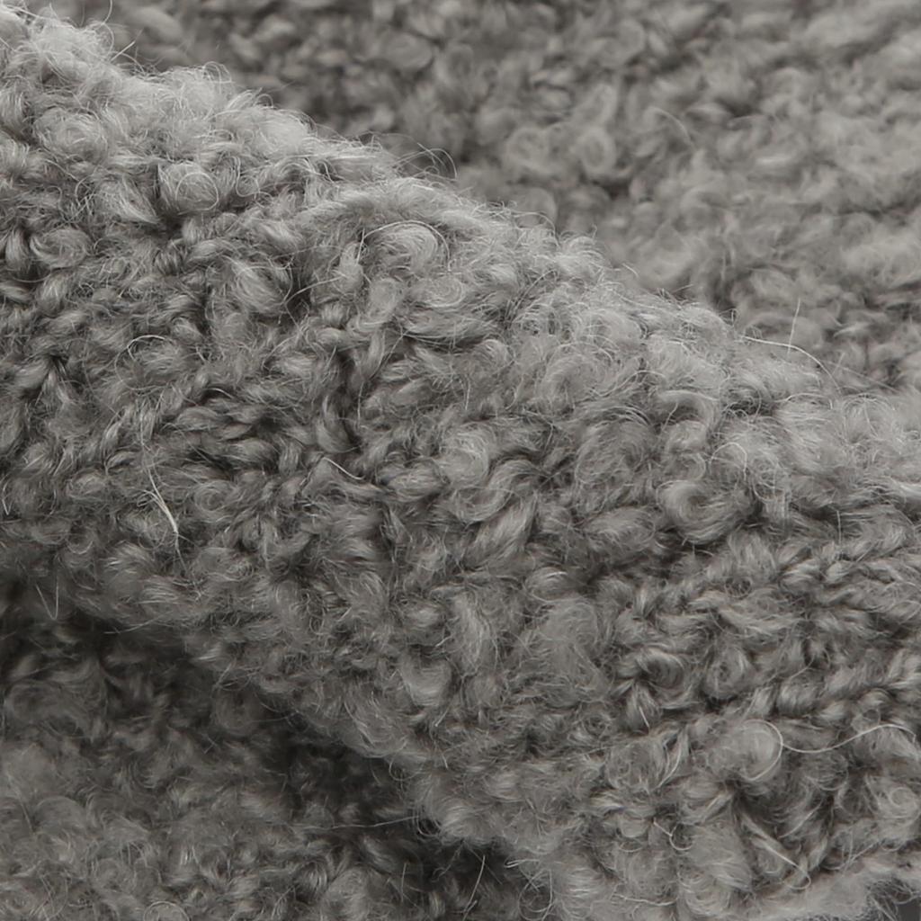 Boucle Wool Blend Soft Long Knit Warm Fluffy Leg Warmers Long Boots Footless 80s Fashion Loose Knee Socks Korean [UNDERCONTROL] Autumn/Winter