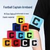 Captain's Elastic Velcro Armband for Football - C-Shaped, Suitable for Adults and Children