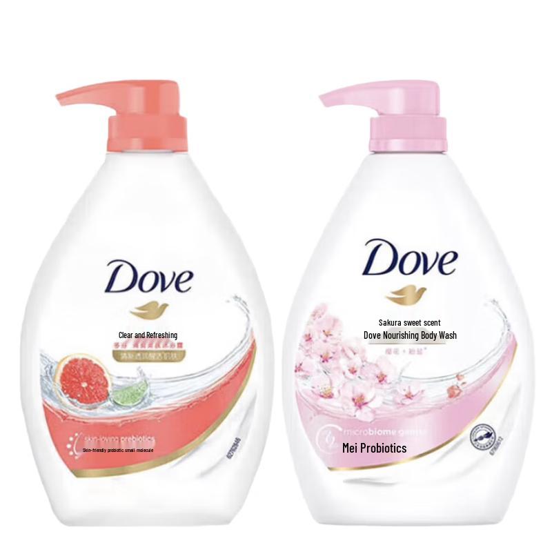 DOVE Purifying & Revitalizing Cherry Blossom Body Wash Duo