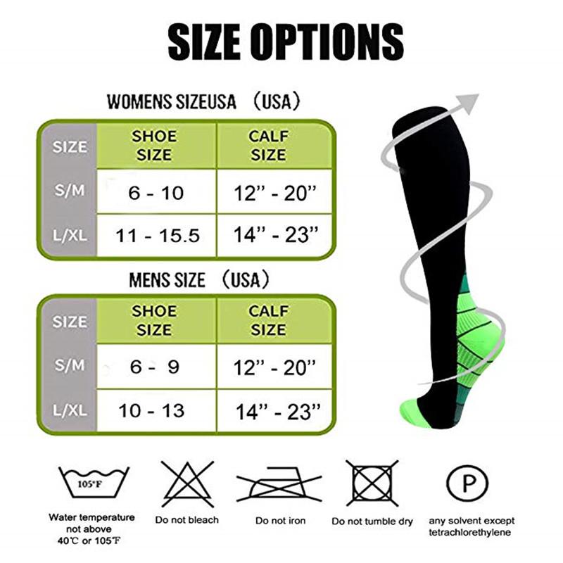 Compression Socks Outdoor Sports Pressure Socks Women and Men's Long Jump Rope Fitness Calf Socks Muscle Unisex Men Socks YS1009