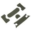 5 Stück Klettverschluss für Helm Universal DIY Verdicken Grün Helm Klettverschluss Set für MICH