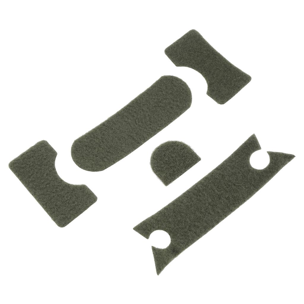5 Stück Klettverschluss für Helm Universal DIY Verdicken Grün Helm Klettverschluss Set für MICH