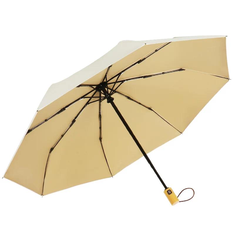 High-Quality Colorful Plastic Folding Umbrella, Compact and Portable, Dual-Purpose for Sun and Rain, Sunshade, Uv Protection, Sun Umbrella for Men