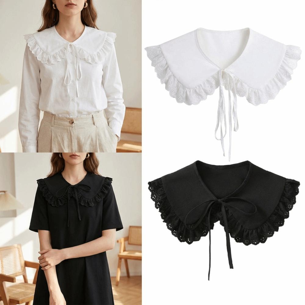 Sweet Lace False Collar Adjustable Decorative Lace Neckline Blouse Shoulders Fake Collar  Gift