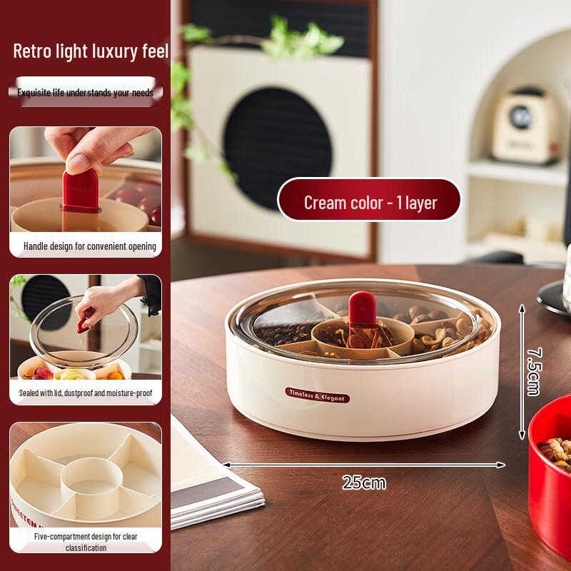 Elegant Multi-Layer Rotating Candy Box