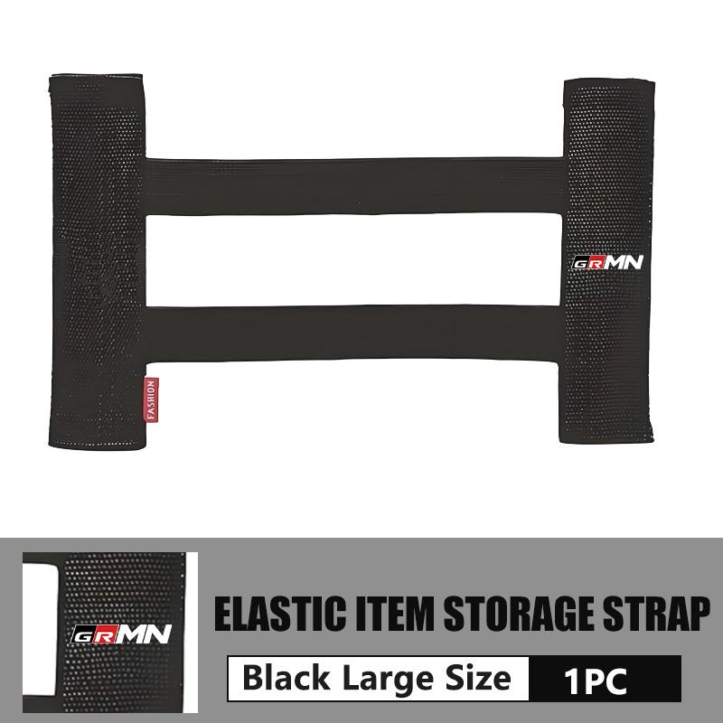 cnkym4 Car Interior Organizer Back Rear Trunk Storage Mesh Fixed Straps For Toyota GR Sport Yaris Chr Auris Rav4 Prius Prado Avensis