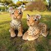 Leopard Doll Small Leopard Spotted Snow Leopard Plush Toy Children's Zoo Doll Ornaments for daily use