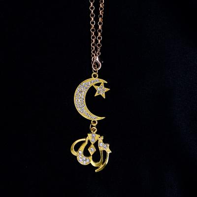 Kreative Mond Stern-islam Auto Anhänger Ornamente Hängen Auto Innen Rückspiegel Dekoration Trim Zubehör Auto