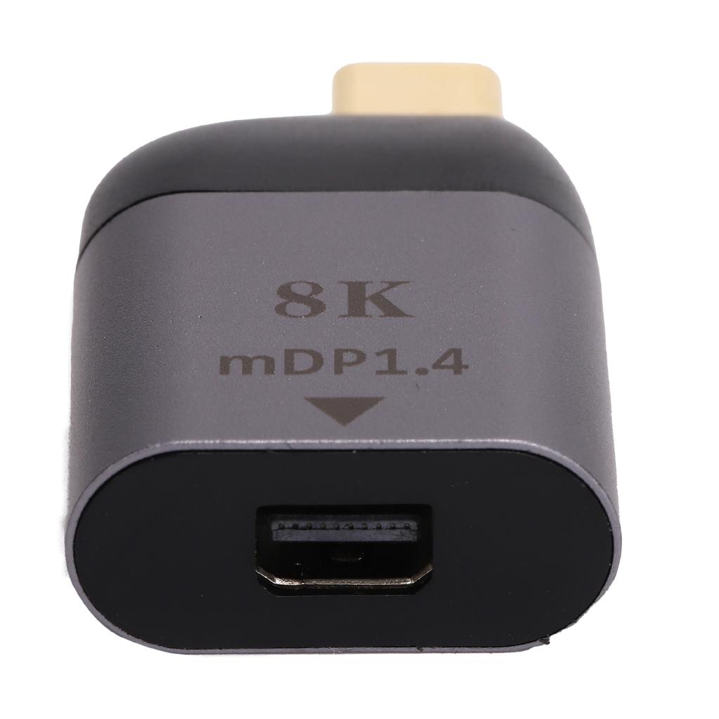 TypeC To Mini DP1.4 Adapter Aluminum Alloy Portable 8K Converter Electronic Components