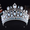 DIEZI New Elegant Baroque Crystal Crown For Women Girls Wedding Vintage Bride Queen Bridal Tiaras Hair Accessories Headbands