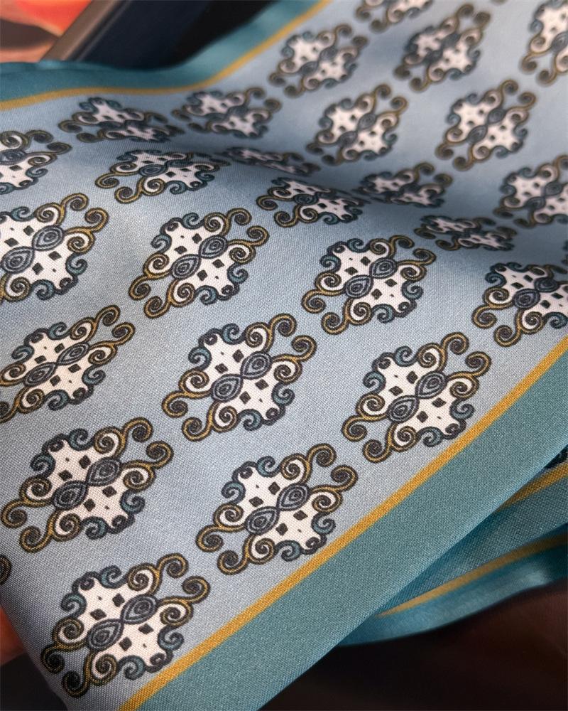New Long Neckerchief Skinny Hair Bands Women Silk Scarfs Fashion Headbands Bag Scarves Print Hairband Neck Scarf For Ladies