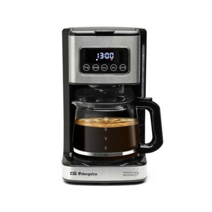 Cafetera Goteo Orbegozo CG 6015 15 Tazas 900W Programable Acero Inoxidable LED