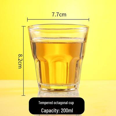 ZISIZ Octagonal Tempered Glass Wine Glass
