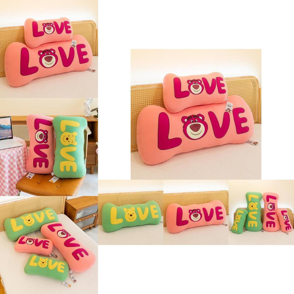 New Disney Plush Strawberry Bear Long Pillow For Cozy Bedrooms And Living Rooms 75cm