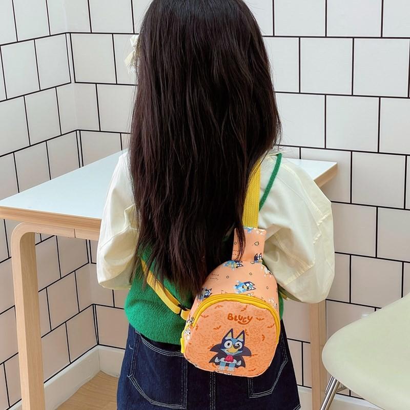 Pattern Bluey Kids Shoulder Crossbody Chest Bag Animal Outdoor Cartoon Gift