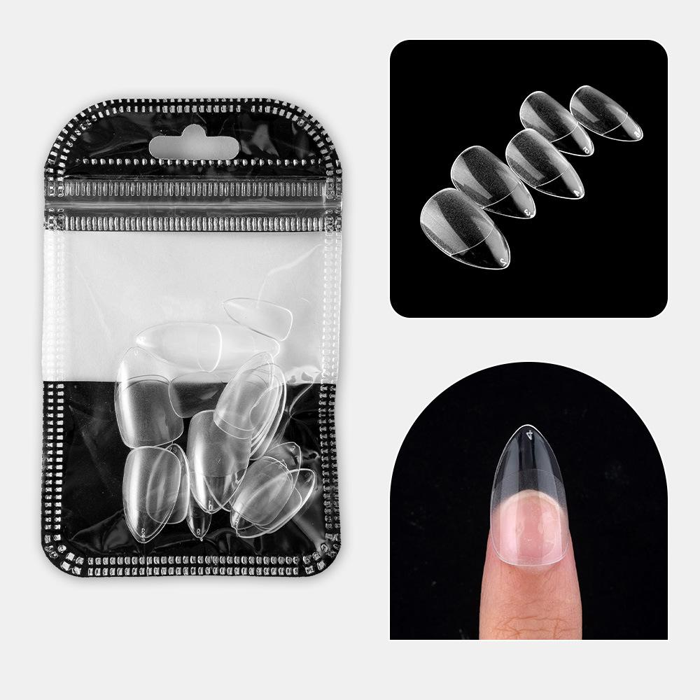 Nail Art Tablets Ultra-Thin And Seamless Half-Stickers, Full Stickers, Matte Square Long Water Droplets, Almonds, No-Carving And Grinding Fake Nail