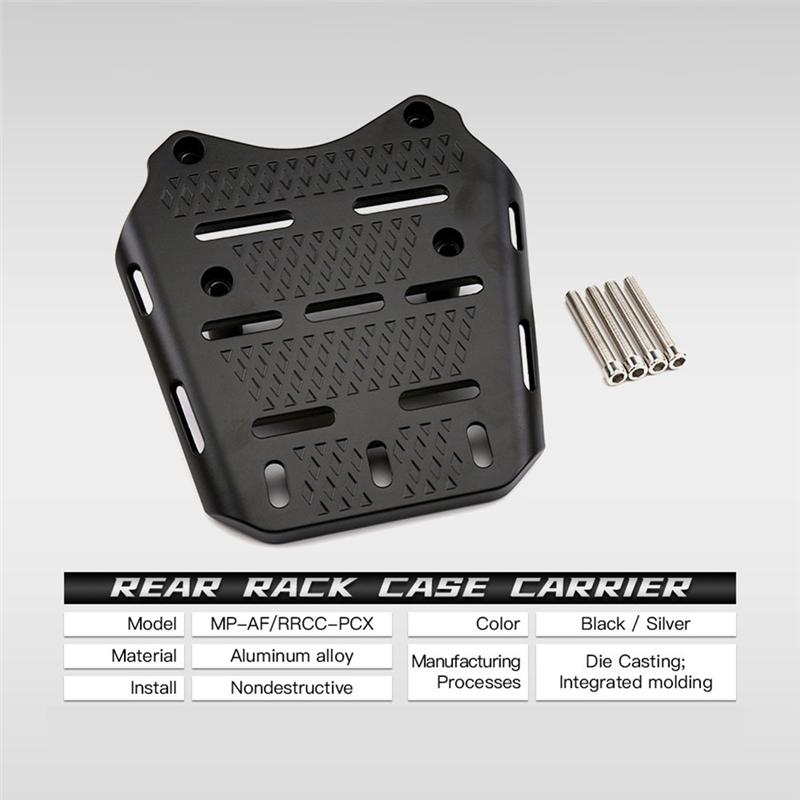 Authentic For Honda PCX125 PCX150 2014- Motorcycle Seat Bracket Rear Luggage Rack Tail Shelf Storage Box Mount