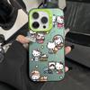Applicable to Apple 11 mobile phone case iPhone11/11Pro cartoon color silver hard case Huawei p11 full screen kt cat