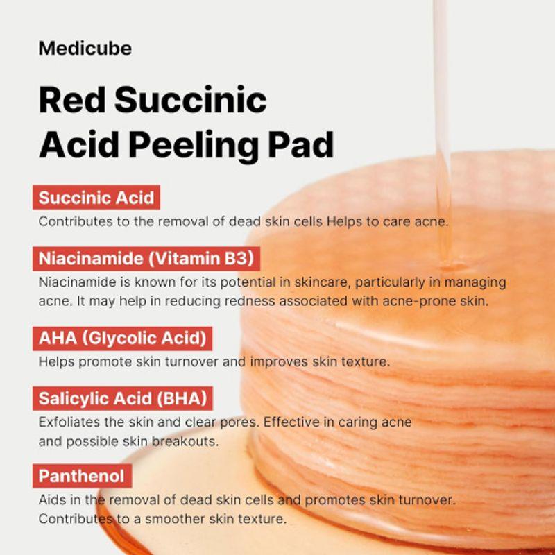 Medicube Red Succinic Acid Peeling Pad (70ea)