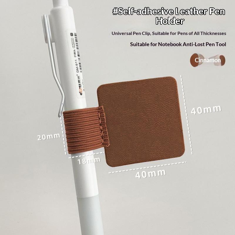 5/10Pcs Self-Adhesive Pen Clip Elastic Pen Loop Holder For Notebooks Journals Planners Accessories Office School Supplies