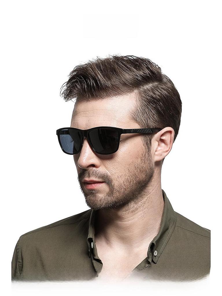 Aluminum Magnesium Men's Polarized Sports Sunglasses - Full Frame, Personality Style (Model XY045)