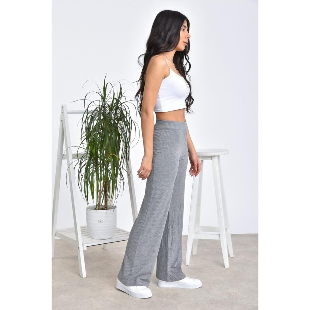 Pantaloni de vară din bumbac, confortabili, cu talie înaltă, pentru femei, cu potrivire relaxată