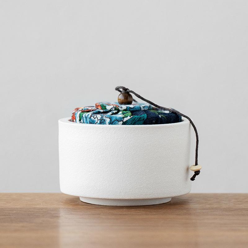 Chinesische Grobkeramik Tragbare Versiegelte Teelagerdosen Vintage Mini Reise Kung Fu Teeboxen Heimdekoration Teegeschirr Zubehör