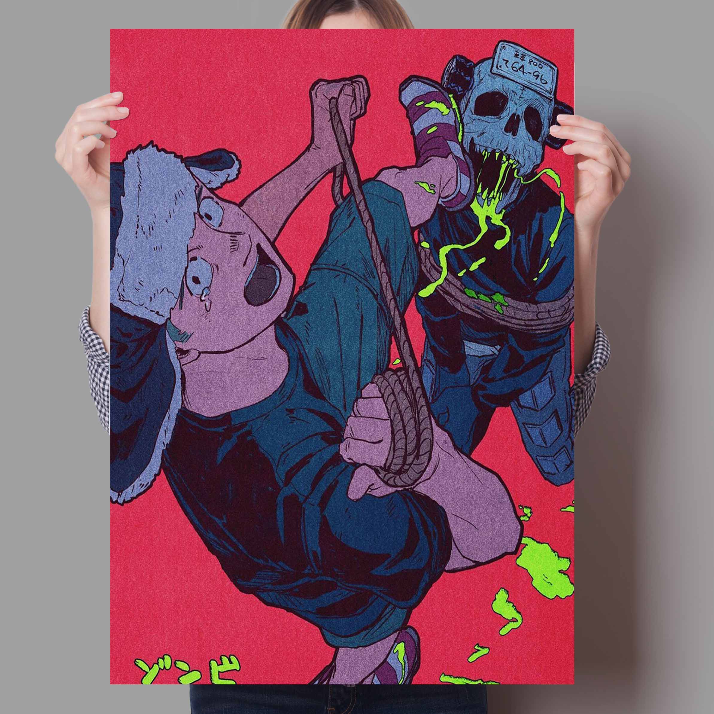 

Аниме HD винтажный постер Dorohedoro, живопись, искусство, домашний декор, картина для спальни, детский бар, гостиная, диван, Настенный декор, качественный холст, постер A4 21x30cm No Frame