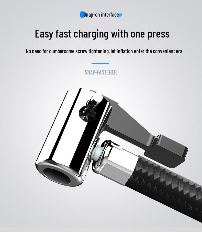 Portable Electric Tire Inflator with Light - Digital Display Pointer Style