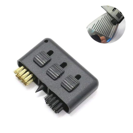 Mini Golf Club Brush 3 In 1 Debris Removal Pocket Sized Putter Wedge