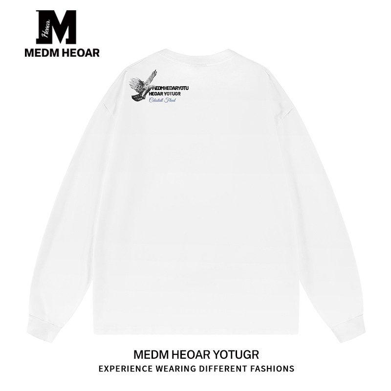 Medmheoar [Same Style as Hou Minghao] National Fashion Brand Long sleeves Shirt Men's and Women's T-shirt [Three Standard Complete]]