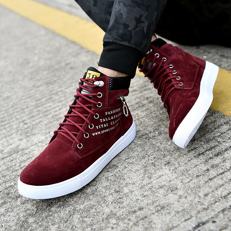 Neue High-Top Trendige Abriebfeste Herren Freizeitschuhe Schnürung Winter Retro Fußschutz Wanderschuhe Herren Größen 39-46