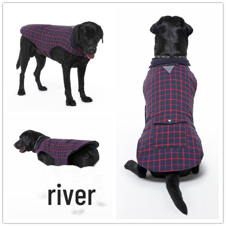 Meiqi Reflective Winter Jacket for Large Dogs - Pet Coat for Shiba Inu & Golden Retriever