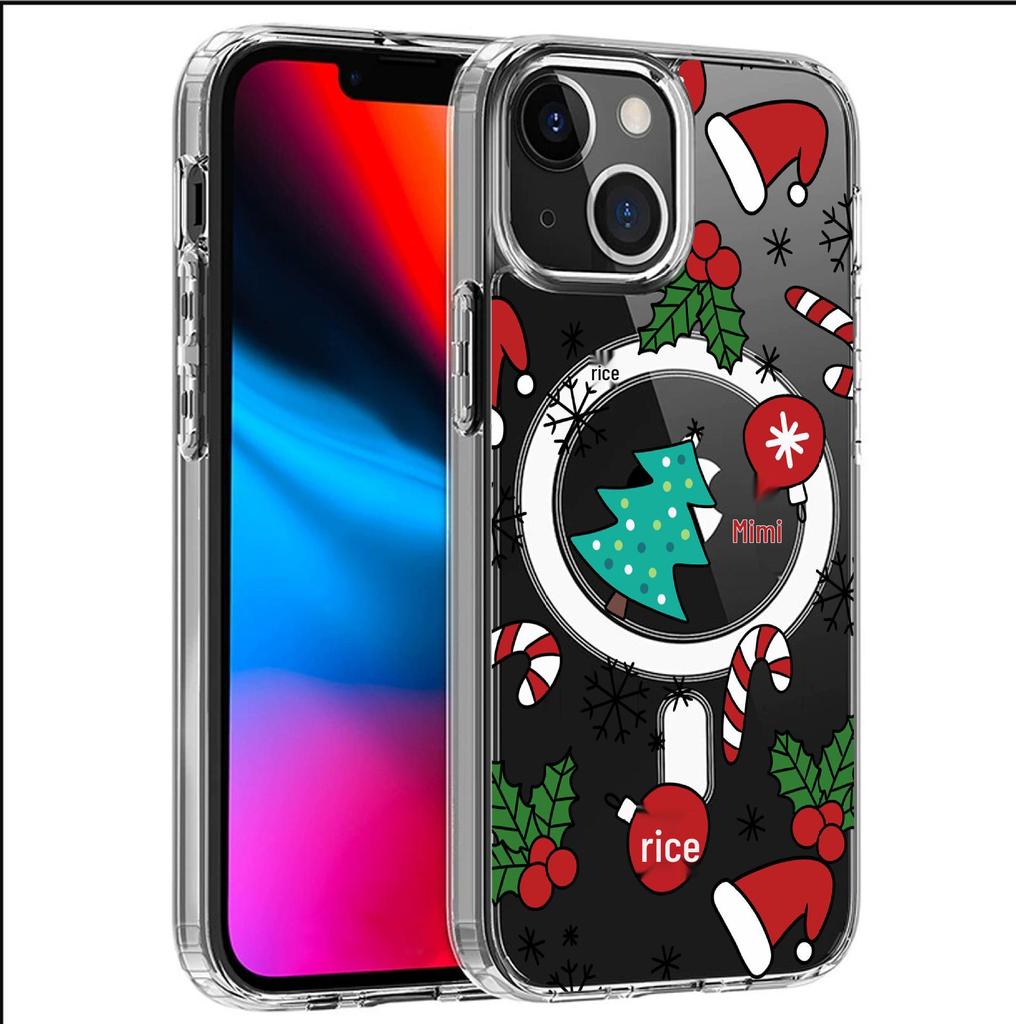 Magnetic Clear iPhone 15/16/17 Pro Max Case - Full Coverage Christmas Gift