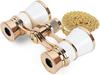 Concert Binoculars, Opera Glasses, Live Performance Binoculars, Shock-proof, Waterproof, Gift for Women, Center Focus, Strap, Storage Bag, Metal