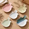 Ceramic Garlic Ginger Grater Non-Slip Manual Seasoning Dipping Dish Easy To Clean with Cleaning Brush Garlic Paste Grinding Tray