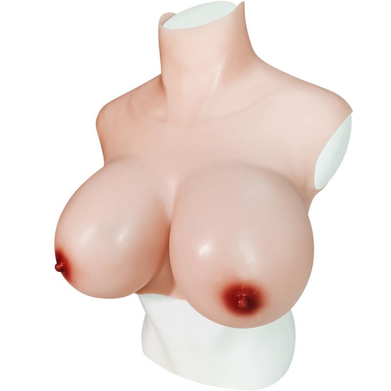 Men's Wearing Fake Breasts Real Skin Feel Gay Sex Role-Play Live Broadcast Cosplay Erotic Underwear