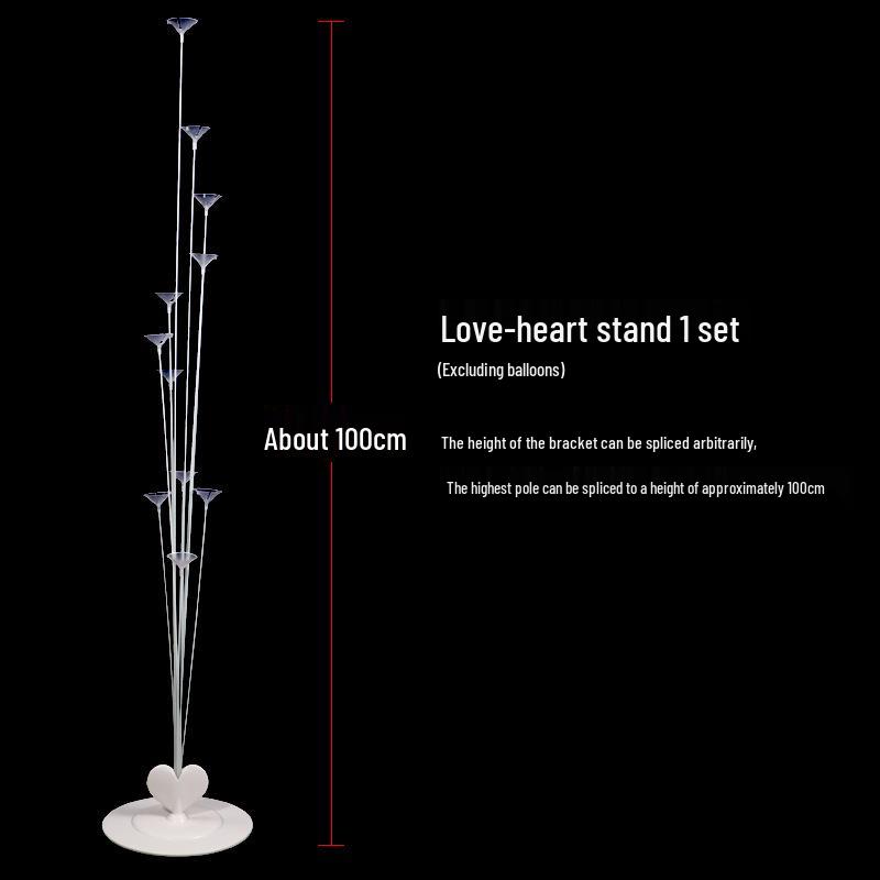 Heart-Shaped Floating Balloon Stand for Weddings and Events