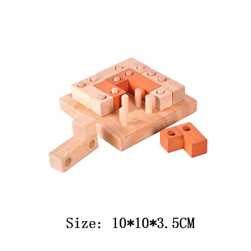 Classic Iq 3D Wooden Puzzle Adults And Children Casse Tete Brain Teasers Difficult Regalos Cumpleaños Niños Para Invitados