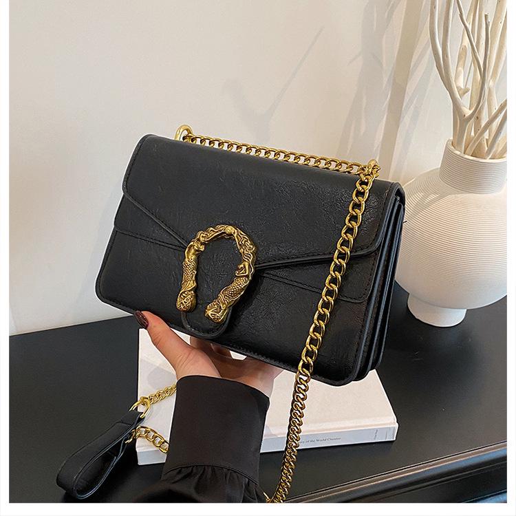 Women s 2026 Trendy Versatile Small Square Bag - Single Shoulder Crossbody Chain Dionysus Bag чёрный