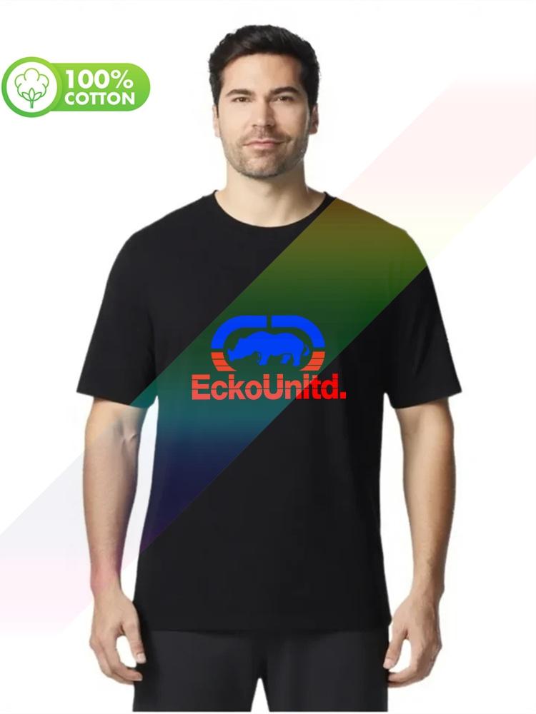 100 cotton round neck heavy weight Unisexs Tshirt EckoUnltd Tee Shirt Oneck Short Sleeve Fashion Brand S3XL Tops Tees