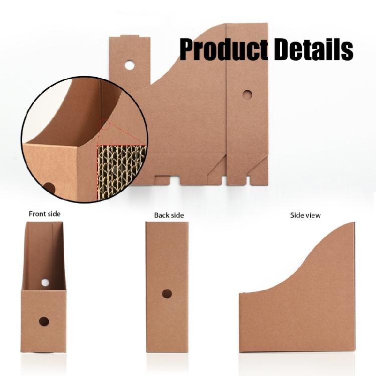 8 Pcs Multifunctional Desk Organizer File Storage Box Cardboard Box Document Organizer Box File Holders Office Supplies