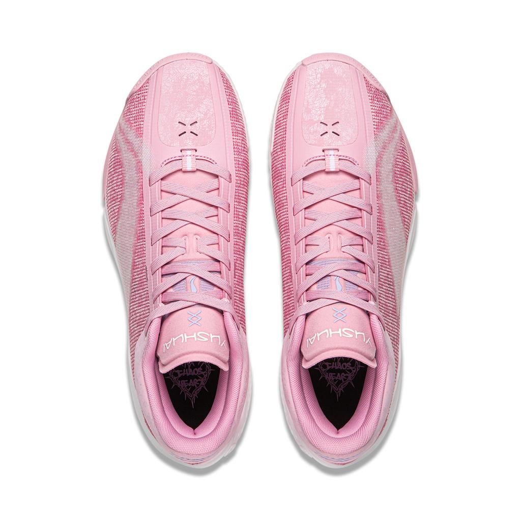 Scarpe da Basket Li Ning Yushuai 20 Mid top Uomo Legno di Pesco Rosa ABAW003-5