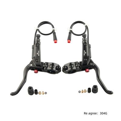 Mountain Bike Hydraulic Brake Power Close Brake Handle 2 Pin Electric Bike Oil Brake Lever Electric Bicycles Accessories