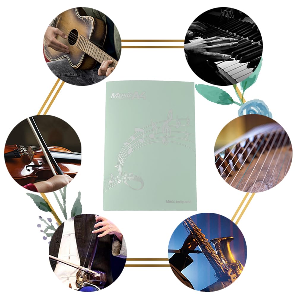 Samkos Partition de Musique Contient 6 A4 4 Partition Musicale Musique Fichier de Musique, Feuilles, Taille, Côtés, Porte-feuilles, Fichier, Couverture, Musique, Inscriptible, Non-Réfléchissant,