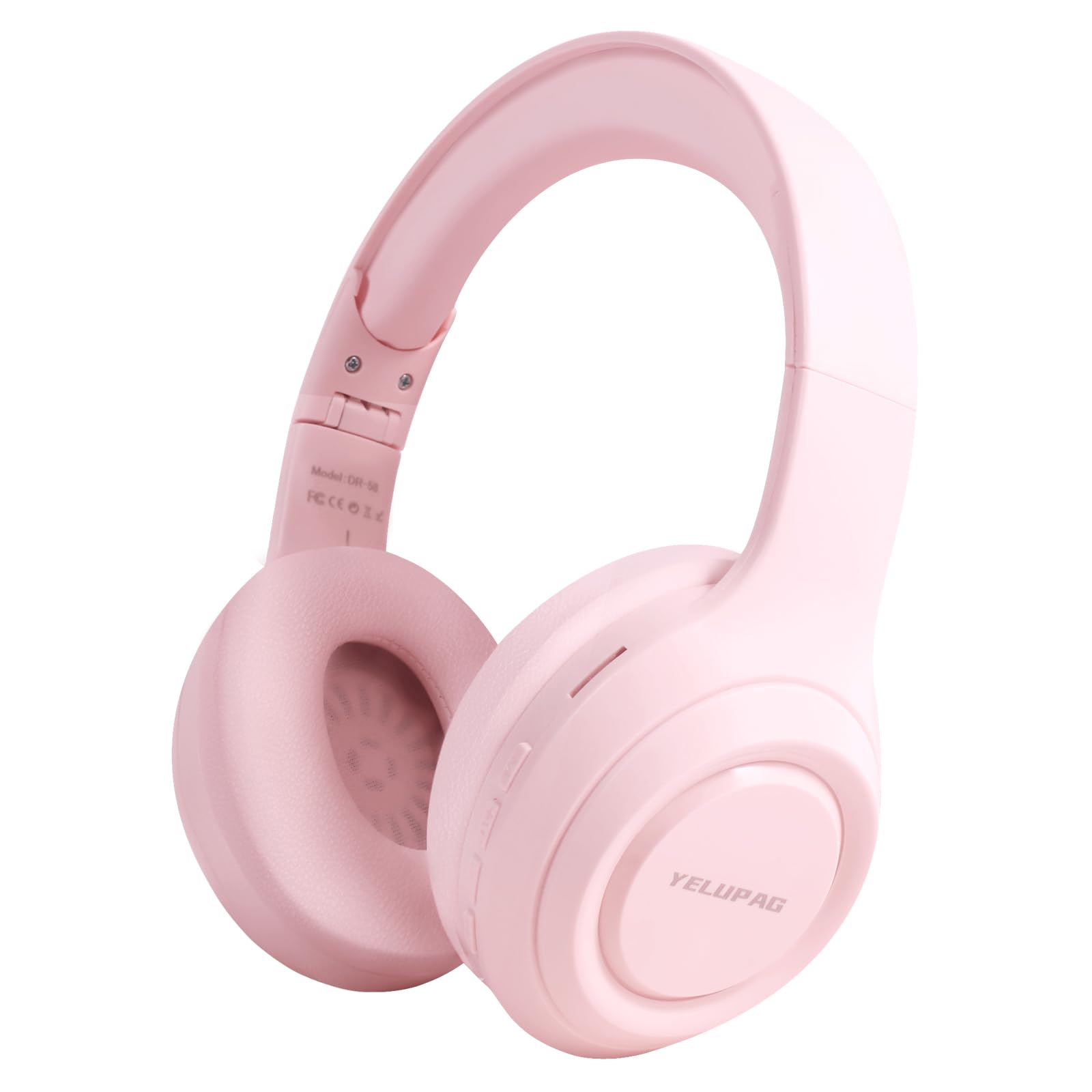 

YELUPAG Bluetooth Deep Lightweight 25 Hours of TF Card Language Cute Birthday Bluetooth Japanese Instruction Storage Pink Headphones, Wireless, рожевий